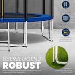Trampoline - Met veiligheidsnet - 244 cm - Tot 150 kg - Blau, Kinderen en Baby's, Speelgoed | Buiten | Trampolines, Verzenden