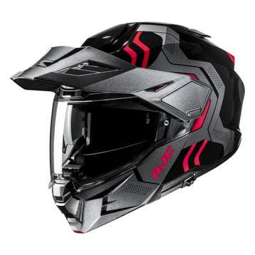 HJC i80 Velly Zwart Rood Adventure Motorhelm, Nieuw met kaartje, HJC, Heren, Offroadhelm