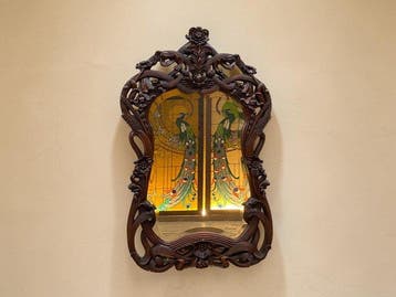 Spiegel - Mahonie - art nouveau inspired