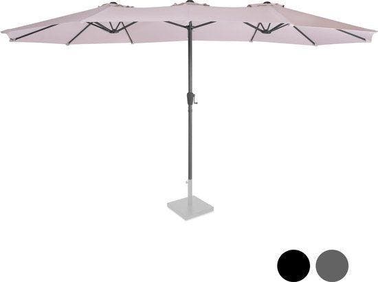 2dekans | VONROC Parasol – Dubbele Parasol & Incl., Doe-het-zelf en Verbouw, Gereedschap | Overige machines, Zo goed als nieuw