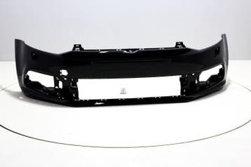 Voorbumper +Koplampsproeiers Volkswagen Polo 6C DEEPBLACK (L, Nieuw, Ophalen of Verzenden, Bumper, Volkswagen