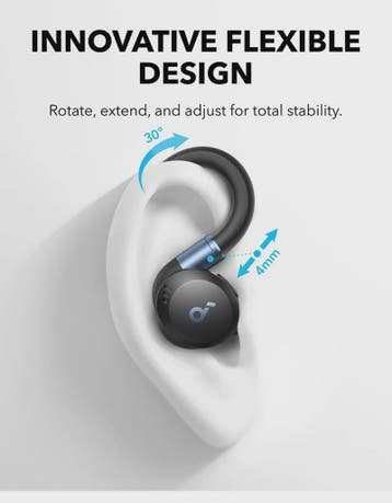 Soundcore Sport X20 Draadloze Oordopjes met Flexibele Oorhak, Verzenden, Nieuw