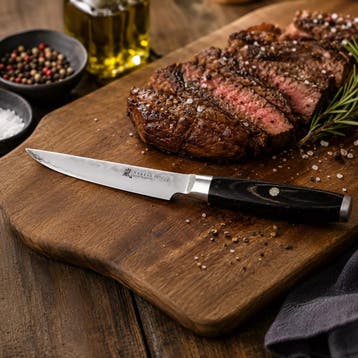 Yaxell Ketu Steakmes 11 cm – SG2 Stalen Kern – Tsuchime, Ophalen of Verzenden, Nieuw, Hout, Los bestek