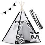 Kinder Tipi Tent Katoen | Zigzag Design | Premium | Scher..., Nieuw, Ophalen of Verzenden, 100 cm of meer, Matras
