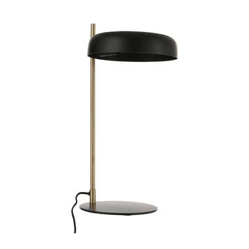 Mica Decorations lex tafellamp zwart 15we14 maat in cm: 47 x, Huis en Inrichting, Verzenden, Nieuw