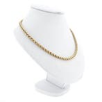 Gouden vossenstaart schakelcollier (Ketting), Ophalen of Verzenden, Gebruikt, Overige kleuren, Goud