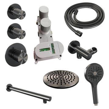 Brauer Gunmetal Carving Thermostatische Regendoucheset, Ophalen of Verzenden, Nieuw