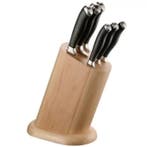 Messenset | RVS | Zwart | 6 Stuks | Incl. Messenblok |, Verzenden, Nieuw in verpakking