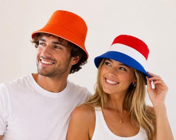 Holland Buckethead Omkeerbaar | Oranje of Rood-Wit-Blauw, Verzenden, Nieuw