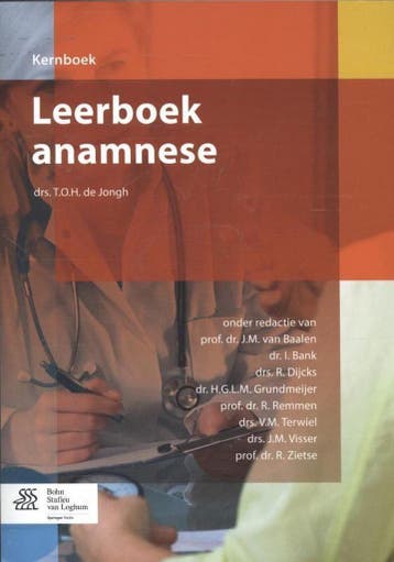 9789036803434 Leerboek anamnese | Tweedehands, Boeken, Verzenden, Zo goed als nieuw, T.O.H. de Jongh