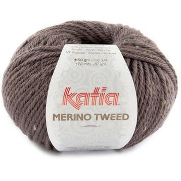 Katia Merino Tweed - 316 aubergine - Merinogaren, Ophalen of Verzenden, Nieuw