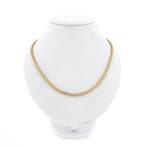 Gouden slangenschakel ketting, Ophalen of Verzenden, Gebruikt, Overige kleuren, Goud