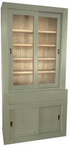 Buffetkast Engels groen - eiken interieur design 120 x 240cm, Huis en Inrichting, Ophalen of Verzenden, Nieuw