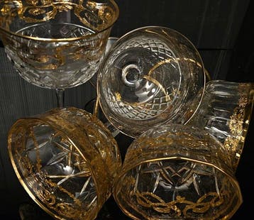 cristalleria italiana - Bokaal (5) - luxury exclusive cups, Antiek en Kunst