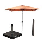 Garden Impressions Lotus stokparasol 250x250 cm - koper incl, Verzenden, Nieuw