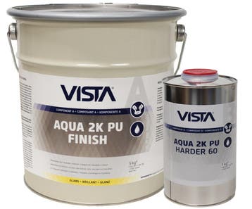 Vista Aqua 2K PU Finish kleur per 5 kg set inclusief verhard, Ophalen of Verzenden, Nieuw