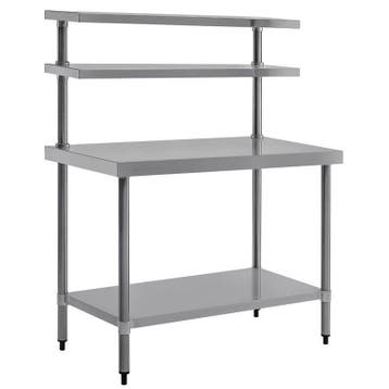Werktafel + Wandschappen | RVS | Bodemschap | Zelfmontage |, Verzenden, Nieuw in verpakking