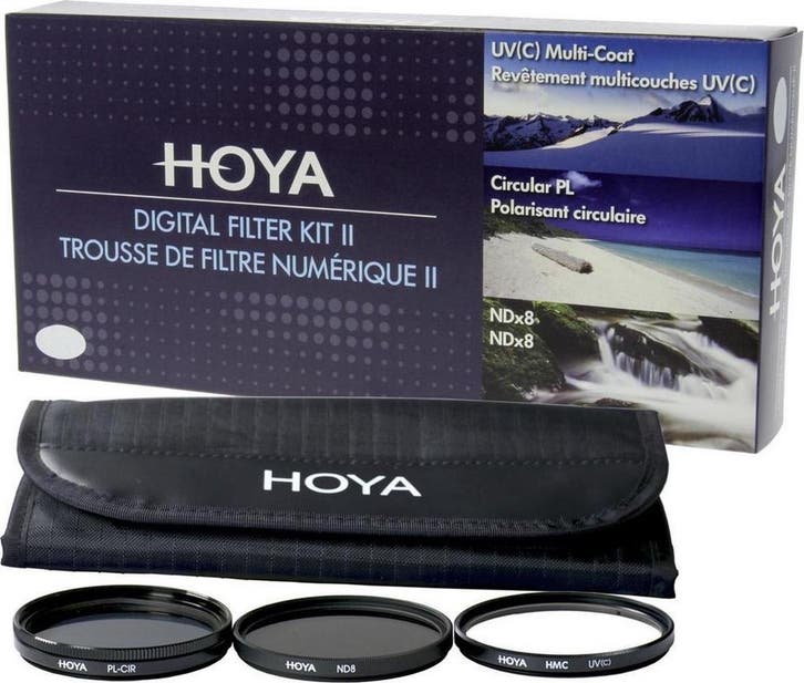 Hoya Digital Filter Kit II 58mm - UV, Polarisatie en NDX8, Audio, Tv en Foto, Fotografie | Lenzen en Objectieven, Verzenden