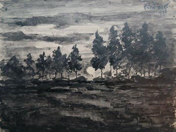 Paul Ceulemans (1884-1955) - Heide - Voor-avond - Kalmthout, Antiek en Kunst