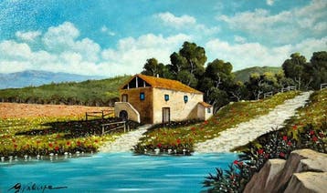 Giorgio Valenza (XX-XXI) - Casale tra i Papaveri e il Fiume