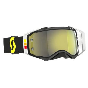 Scott Prospect Pro Circuit Crossbril Zwart / Wit (Lens: Goud, Ophalen of Verzenden, Nieuw