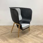 Design De Vorm Pod akoestische fauteuil, grijs - licht grijs, Huis en Inrichting, Gebruikt, Ophalen of Verzenden, Eén, Stof