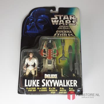 Star Wars POTF2 Green Deluxe Luke Skywalkers Desert Spor..., Verzenden, Zo goed als nieuw