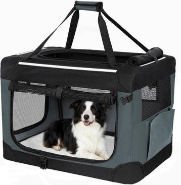 Reisbench hond - Draagtas hond - Transportbox - 61x63x63 cm, Verzenden, Zo goed als nieuw