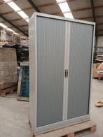 Roldeurkast 119x45x197 cm, staal, grijs, zonder legborden,, Ophalen of Verzenden, Gebruikt