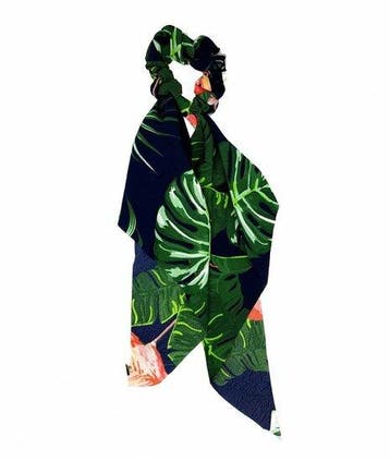 Haarelastiek Scrunchie – Jungle Print – 30cm Linten – Dunne, Nieuw