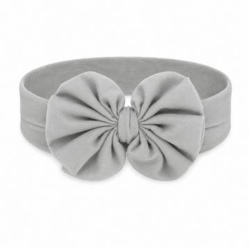 Haarband Baby - Strikje 10cm - Grijs, Nieuw