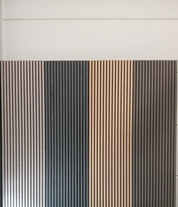 AKOESTISCHE WAND PANELEN LATTENWAND AKUPANEL BULK PRIJZEN, Ophalen of Verzenden, Nieuw, Hout, 20 tot 50 mm