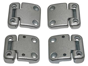 LAND ROVER SCHARNIERSET DEFENDER EN SERIES 3 MET RVS BOUTEN, Ophalen of Verzenden, Nieuw, Land Rover