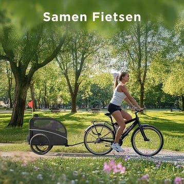 2dekans | Trevopet® Hondenfietskar - Opvouwbare Fietskar, Dieren en Toebehoren, Ophalen of Verzenden, Zo goed als nieuw