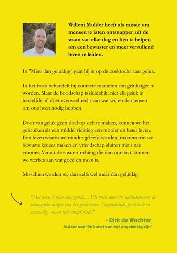 Meer dan gelukkig 9789464813838 Willem Mulder, Boeken, Verzenden, Zo goed als nieuw, Willem Mulder