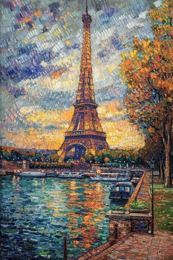 I_KONIQ - LA TOUR EIFFEL DE LA SEINE- inspirated by PAUL