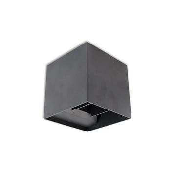 LED Cube Wandlamp | Dimbaar | IP44 | G9 fitting | Antraciet, Ophalen of Verzenden, Nieuw