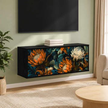 vidaXL Wandgemonteerd tv-meubel LOCHEM 102 x 33 x 40 cm, Minder dan 50 cm, Verzenden, Nieuw, Minder dan 100 cm