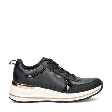 Skechers Billion 2 Fine Shine lage sneakers voor dames, Skechers, Verzenden, Zwart, Nieuw