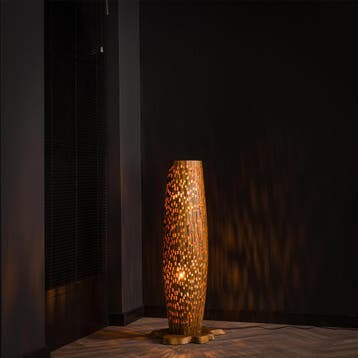 *WOONWINKEL* Houten Vloerlamp Teak Small, Verzenden, Nieuw