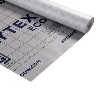 Polytex Eco damp-open folie 1.50x50mÂ¹ (=75 mÂ²), Doe-het-zelf en Verbouw, Overige materialen, Nieuw, 15 m² of meer, Dakisolatie