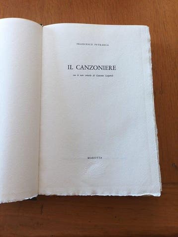 Francesco Petrarca; note critiche di Giacomo Leopardi - Il