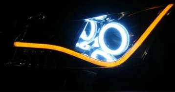 DRL LED ORANJE 60 cm Flexibel 75xLED (Dagrijverlichting), Auto-onderdelen, Verlichting, Verzenden, Nieuw