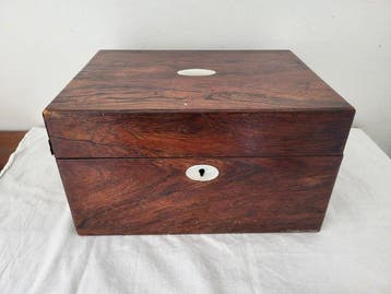 tiroir secret - Doos - Messing, Hout, palisander -
