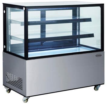 Combisteel Horeca Koelvitrine | 370L | Zwart/RVS | 1215x675x, Ophalen of Verzenden, Nieuw