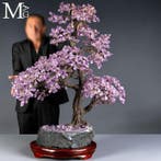 Amethist Levensboom Bonsai – Groot Sculpturaal Mineraal, Verzamelen, Mineralen en Fossielen