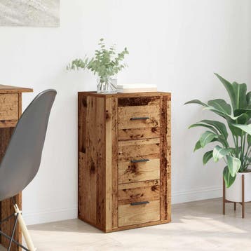 vidaXL Dressoir Oudhout 40 x 33 x 70 cm Bewerkt hout, Huis en Inrichting, Kasten | Dressoirs, Verzenden, Nieuw, Overige houtsoorten