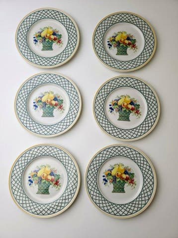 Villeroy & Boch - Basket 6 Kuchenteller / Frühstücksteller