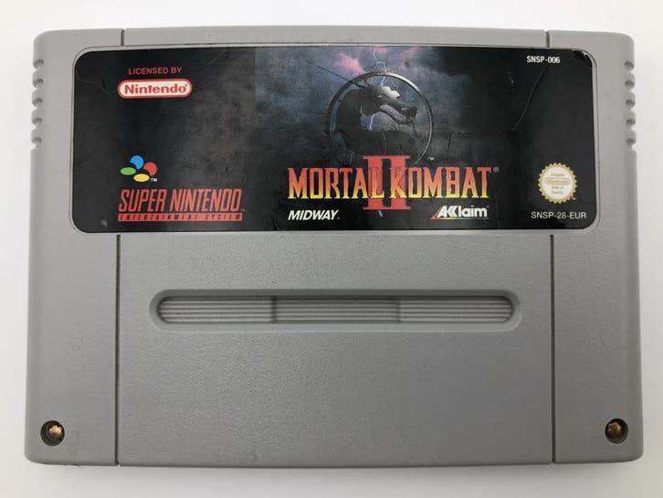 Mortal Kombat II - Super Nintendo SNES, Spelcomputers en Games, Games | Nintendo Super NES, Zo goed als nieuw, Ophalen of Verzenden