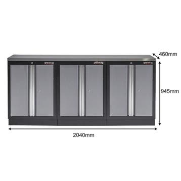 Werkbank set met MDF werkblad met RVS plaat omkleed en 3, Ophalen of Verzenden, Nieuw